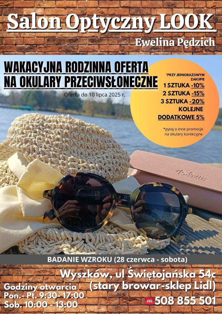 Look - Oferta wakacyjna na okulary przeciwsłoneczne